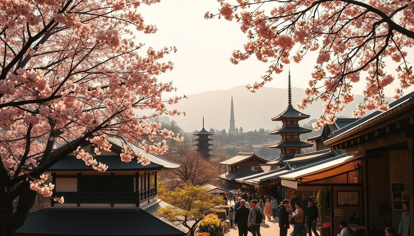 Kyoto and Osaka travel scene