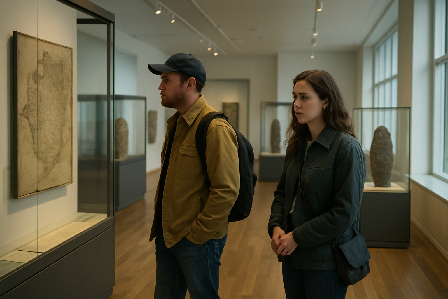 Travelers visiting a cultural museum in Reykjavik